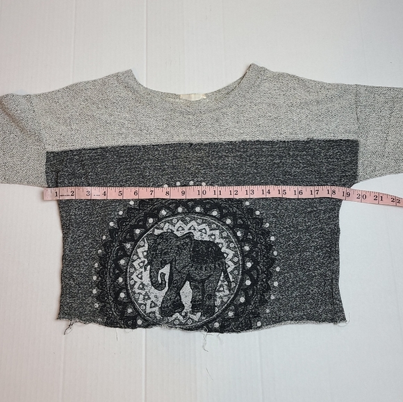 Boho Elephant Raw Seam Pullover - Picture 10 of 11